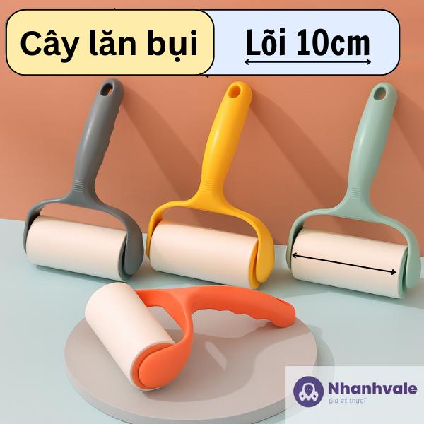 Cây Lăn Bụi Làm Sạch Quần Áo Ga Giường Sofa Lông Chó Mèo Chất Liệu Nhựa Giấy Keo Lõi 10cm Dễ Mang Theo Khi Đi Du Lịch