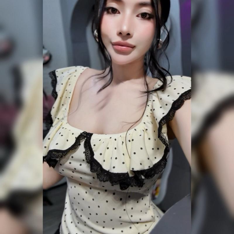 [TÚ HỶ] - G79 - ÁO THUN LẼ TRỄ VAI BÈO VIỀN REN nữ nữ