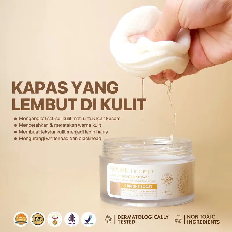 【Kapas Eksfoliasi】NPURE Bundle Exfo CICA Clear Pad + Licorice Brightening Pad /kapas eksfoliasi/skincare bundling set/kapas angkat sel kulit mati/kapas sel kulit mati/skincare/kapas komedo/kapas muka kering/muka jerawat/skincare rutin/paket skincare 4