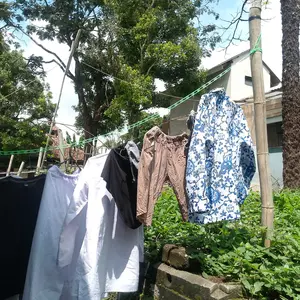 Tali Jemuran Baju 3M 5M 10M / Gantungan Tali Jemuran Pakaian Meteran Murah Praktis Kuat Plastik