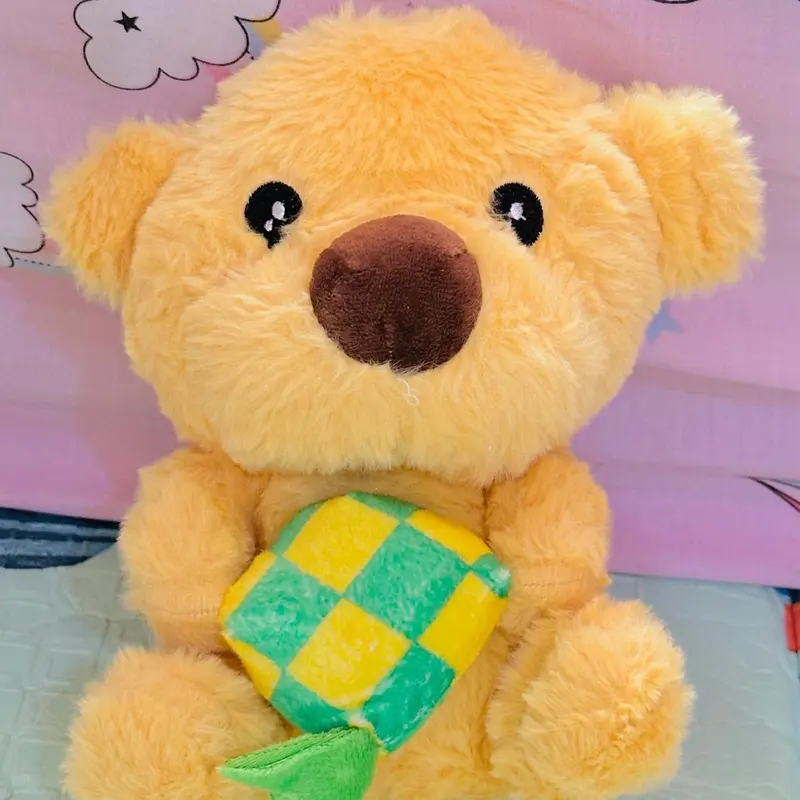Boneka bulu doggy lucu warna coklat /boneka anak 0