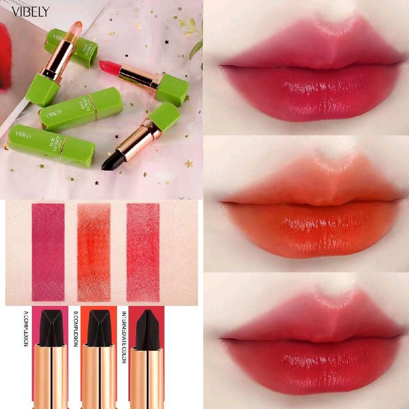 Son Dưỡng Môi Nha Đam VIBELY 3 In 1 ( Dưỡng Ẩm, Bền Màu, 3 Màu )