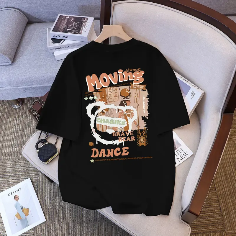 JKTee "Moving DANCE'' | Kaos Katun Premium Pria Wanita Unisex Lengan Pendek | Retro Streetwear Vintage Korean Style | COD 2