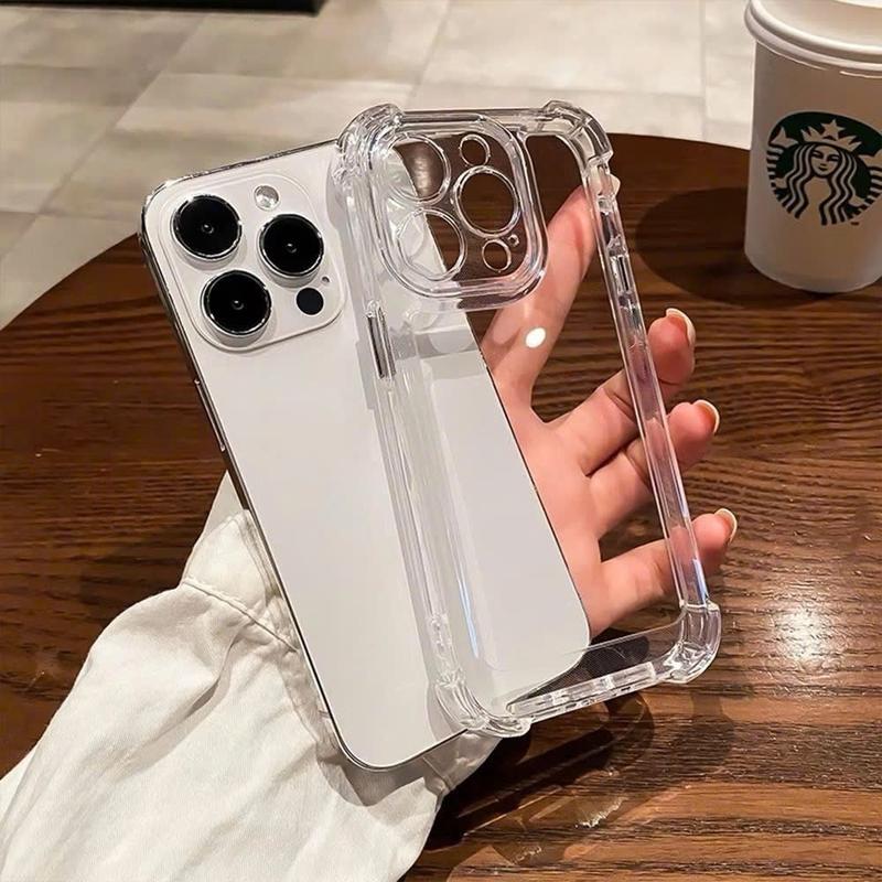 Ốp Lưng iPhone TPU Trong Suốt 4 Góc Chống Sốc Cao Cấp Trong Suốt Hở Camera Phù Hợp Nhiều Dòng iPhone pk027