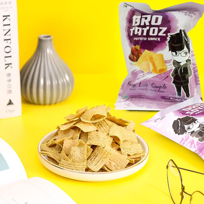 PAKET BROTATOS 15 PCS ANEKA RASA Rendahlemak Rendah gula snack makanan ringan potatochips Snacks Food Cemilan Pedas Keripik PisangKripik Banana Kentang Manis 5