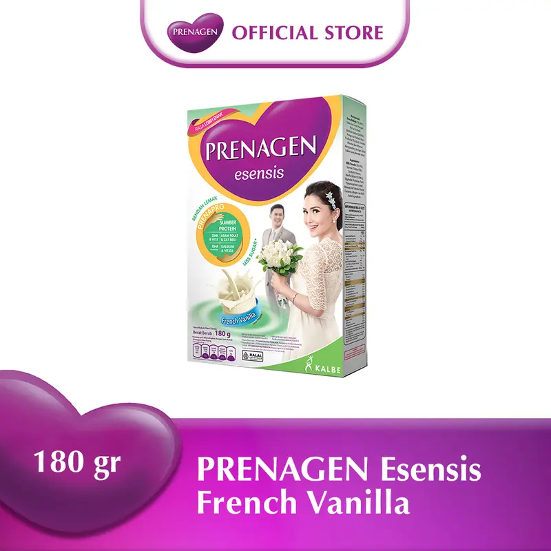 PRENAGEN ESENSIS FRENCH VANILLA 180 gr PROMIL Susu Program Kehamilan  PRENAGEN ESENSIS FRENCH VANILLA 180 gr
