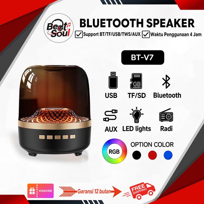 Promo Audiox Speaker Bluetooth Portable Premium Bass Kuat LED RGB ...