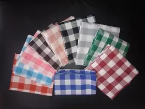 Kain Kotak-kotak CATUR / 3 CM Lebar 150 cm /1,5 Meter Kain Estetik Gaya Korea Bahan Katun Polyester