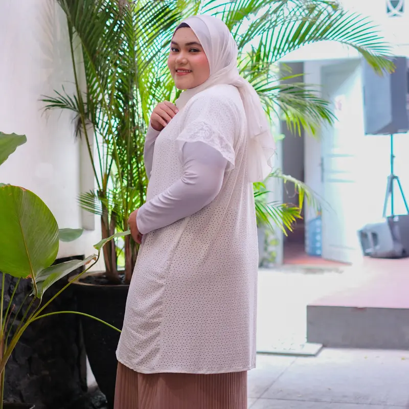 Siselyo Elea Outer Brukat Baju Kondangan Wanita Outer Kondangan Lace Kekinian Cardigan Wanita Bigsize 7