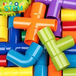 Set de 50 Piezas de Bloques de Construcción con Diseño de Tubería de Agua, Juguete Educativo para Niños, Regalo Perfecto para Halloween, Acción de Gracias y Navidad