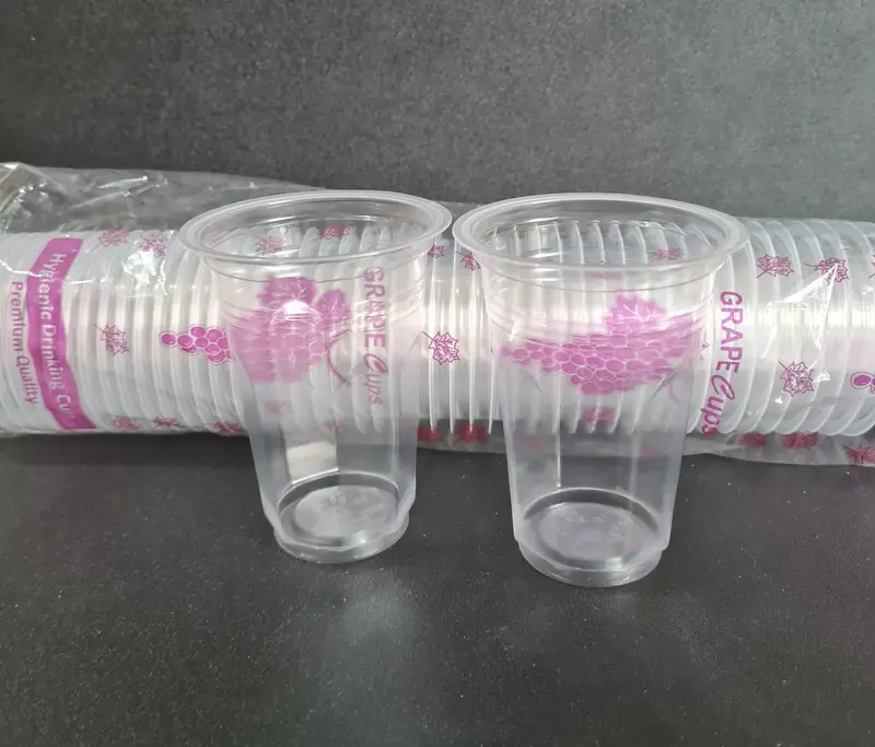 Gelas Plastik Bening Merk Anggur 220ML Isi 50pcs l Gelas Kopi 0