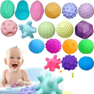 6pcs/set Baby Toy Ball Set Develop Baby's Tactile Senses Toy Touch Hand Ball Toys Baby Training Ball Massage Soft Ball