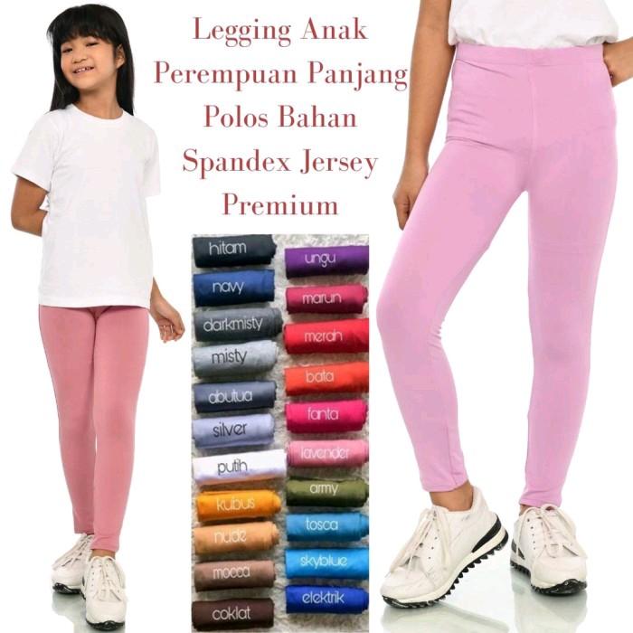 legging anak usia 5-7 tahun bahan spandek warna lengkap celana legging anak Fashion perempuan 1