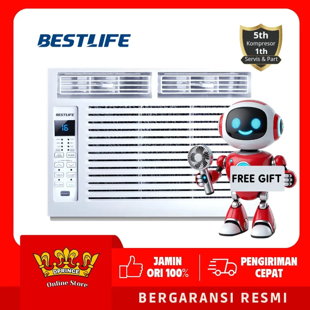 BESTLIFE AC Window 0.5 PK Gold Fin BWA 05PLD / BWA05PLD / BWA-05PLD 1/2 PK Bukan REIWA CW-0501RA