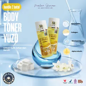 TONER BADAN YUZU PLATINUM LEMON  2 PCS FREE KAPAS
