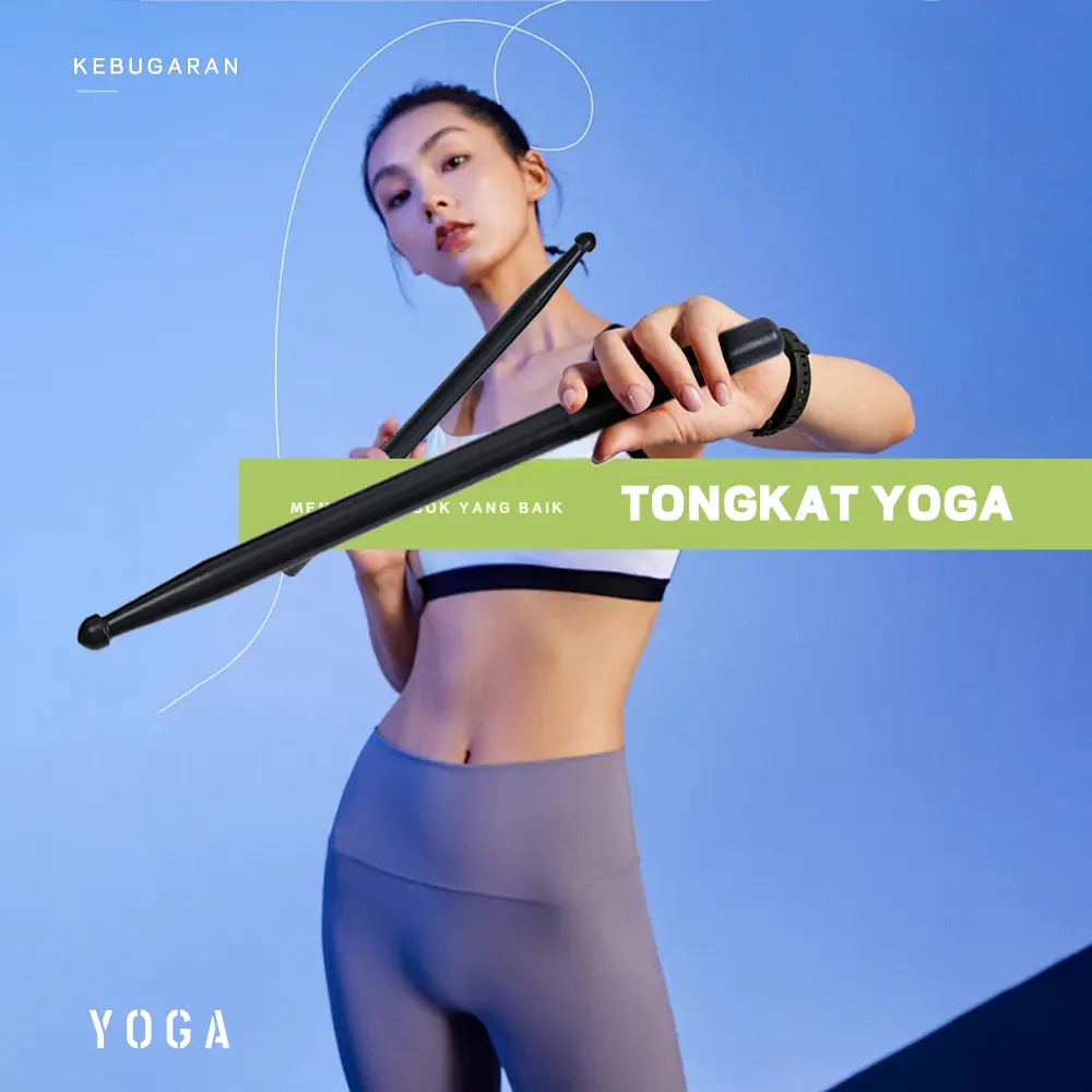 Deltaoutdoor Poundfit Set Ripstick Stick Pound Fit Stick Workout Cardio Stick 1 Pasang Olahraga Stick
