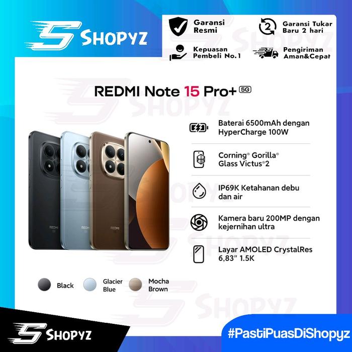 Promo Xiaomi Redmi Note 15 Pro+ Plus 5G 8/256GB - 12/512GB | 200MP ...