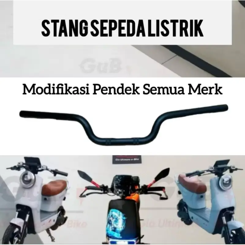 Stang Sepeda Listirk Modif Pendek Bahan Tebal