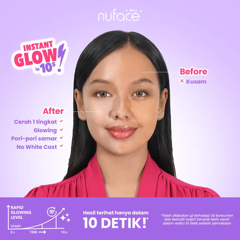 [FYC] Nuface Satzett Glowing Cream 30gr + Nuface Flawless Serum Cushion + Free Tas Serut 5