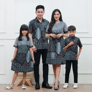 Couple Keluarga Ayah Ibu Anak Lengan pendek Baju Anak Dress Brokat Baju Pria Lengan Pendek Baju Wanita Baju Anak Ayah Dan Ibu Ootd kekinian Katun