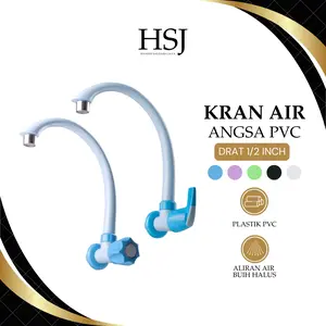 HSJ Kran Angsa Pvc Engkol 1/2 Inch / Kran Cuci Piring Handle Engkol Mahkota