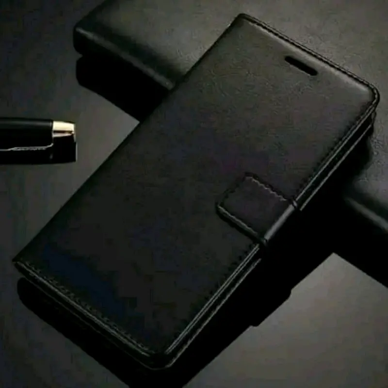 Case Tekno Spark GO 1 Flip Leather Case Cover  Premium -Flip Wallet Case Kulit Untuk Tekno Spark GO 1 - Casing Ponsel Protection Hitam Merah Biru 4