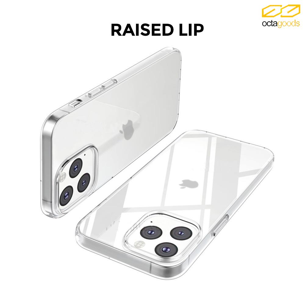 Case iPhone 13 Pro Max 13 Mini OctaGoods Silicone Clear Soft Casing