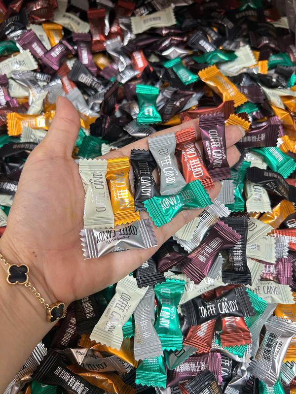   300 Gram  Kẹo Cafe Không Đường - Coffee Candy   Mix 8 Vị   