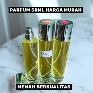 Parfum refil 50ml best seller pria dan wanita aroma lembut