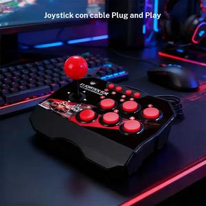 GAMINJA joystick arcade 4 en 1: compatible con Nintendo Switch, PS3, PC y Android TV, este joystick duradero y versátil ofrece una experiencia de juego nostálgica