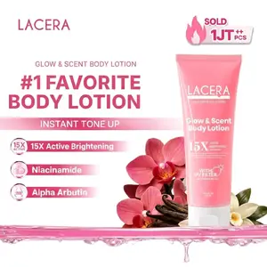 Lacera Glow & Scent Hand Body Lotion Instan Tone Up Brightening Wangi  Mencerahkan Untuk Kulit Kusam Kering 250ml