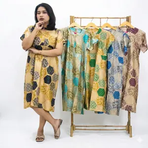 Renata Daster Rayon Busui Wanita Dewasa Motif Floral Abstrak Nyaman Santai