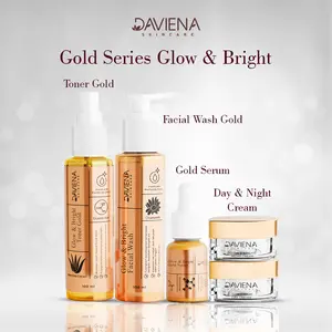 PAKET LENGKAP GOLD DAVIENA SKINCARE | Kontrol Minyak | Perawatan Facial Pencerah Mencerahkan Wajah Hitam | Pelembab Muka Kering | Anti Aging | Moisturizer