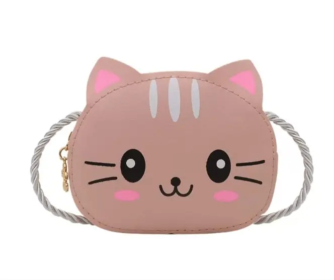 Tas Selempang Anak Lucu Motif Binatang kucing 5