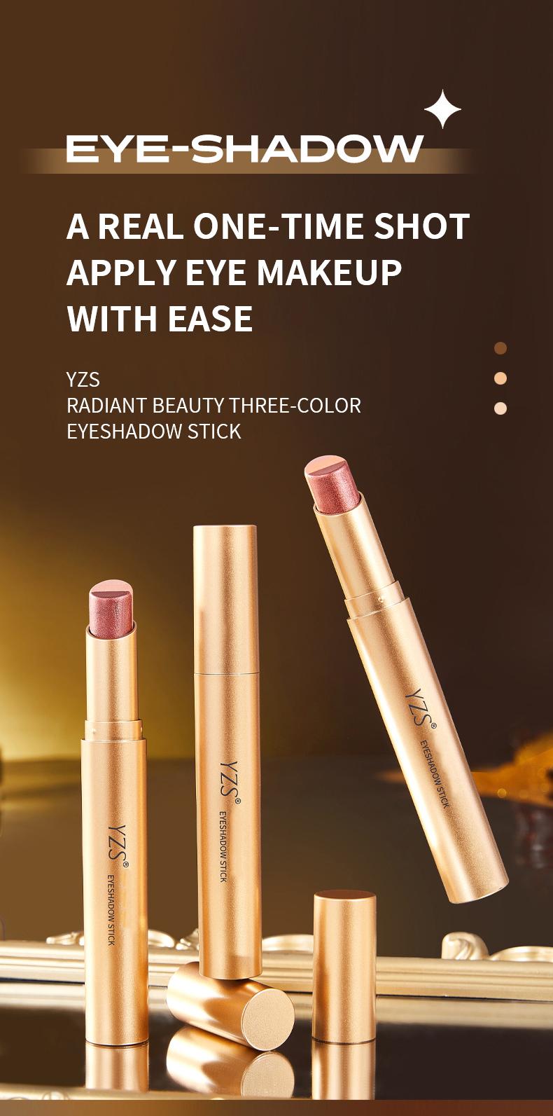 【COD】Tutup Mata 3 Warna Gradient untuk Pemula! Stik eyeshadow ini tahan air dan keringat, dengan tekstur matte dan shimmer, mudah diaplikasikan, tahan lama, dan dapat membantu Anda dengan mudah menciptakan mata yang memesona!