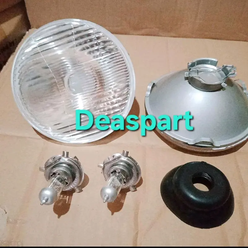 LAMPU DEPAN/LAMPU UTAMA MITSUBISHI UMPLUNG PS100 PS120 LAMA SATU SET KANAN KIRI 2BIJI udah ada lampunya 0