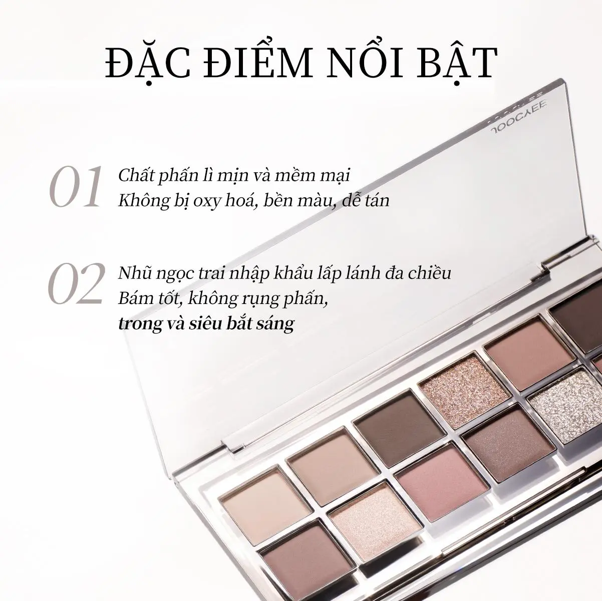 [KOC] Bảng phấn mắt Joocyee 12 ô đa năng | BigBuy360 - bigbuy360.vn