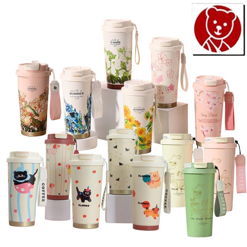 Heenoor Tumbler Termos Teh & Coffee Natal/X-Mas/Christmass/Pop Mart The Monsters Labubu Limited Edition Lily of the Valley Aesthetic Hot&Cold 550ML Stainless Steel SUS 316 | HN-2012/2038/8159/8157 1