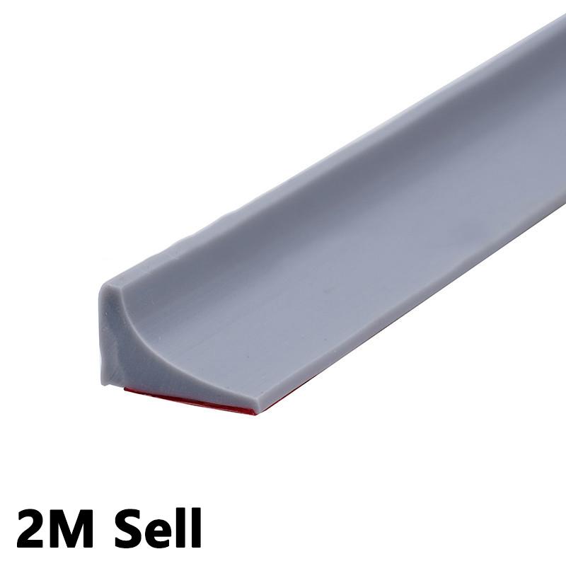 Product Introduction of Jalur Silikon Air, Panjang 2M, Pengasingan Kering dan Basah, Sesuai untuk Sinki Dapur dan Meja, Pengekalan untuk Pintu Pancuran, Jalur Pengedap Bawah Getah Hitam 45