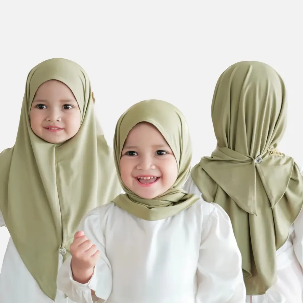 KERUDUNG SEGITIGA KANCING KIDS HIJAB INSTAN ANAK JERSEY TERBARU