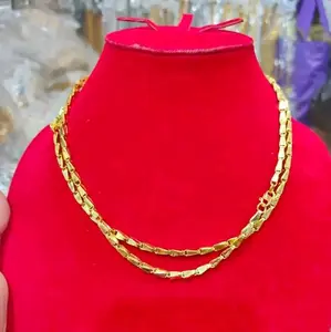 KALUNG PADI 2 SUKU LAPIS EMAS.  PAJANG 45CM