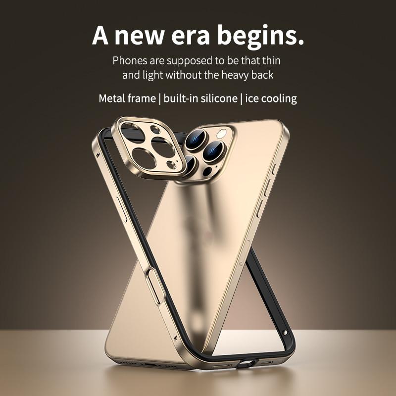 Ốp Điện Thoại Di Động Khung Kim Loại Siêu Mỏng Thích Hợp Cho iPhone 16 15 14 13 Bảo Vệ Ống Kính Kim Loại Chống Sốc Thích Hợp Cho Apple 16promax 15pro 14plus 13pm Ốp Bảo Vệ Hàng Mới Về Phụ Kiện