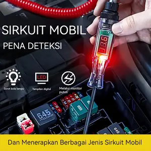 Mobil Truk Sirkuit Tegangan Tester Digital Display Long Probe Pen Light