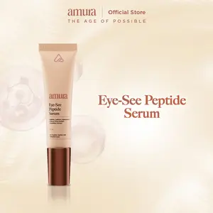 Amura Eye-see Peptide Serum 10ml | Eye Cream Eye Serum Mencerahkan Area Mata Memudarkan Mata Panda Kantung Mata Cream with Cooling Tech