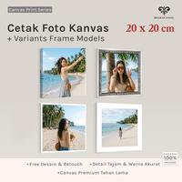 Gambar CETAK FOTO BAHAN KANVAS 20X20cm/Canvas Photo Print +Spanram dari bingkaicanvas Kota Depok 1 Tokopedia