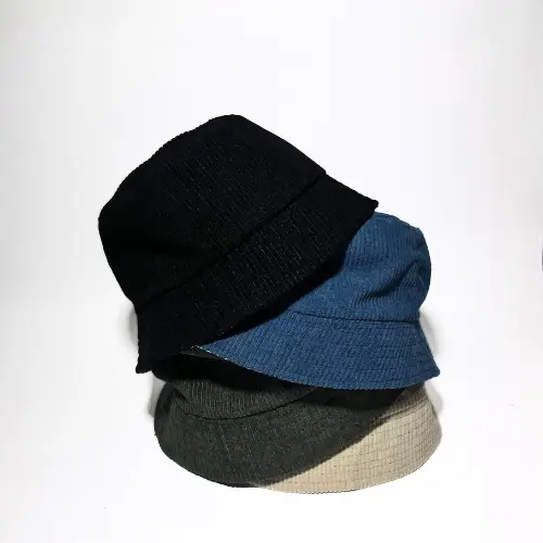 Topi Bucket Hat Corduroy Anak Laki-Laki Perempuan Unisex warna beragam Fashion