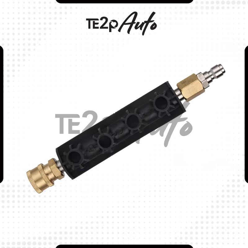 Te2p Auto Kepala Semprotan 1/4" Quick Release Adaptor 1Set Extension Wand Stick + Nozzle Tip 5Pcs Adaptor Kepala Semprotan Tembakan Gun Mesin Jet Cleaner High Pressure Wasser Steam Mesin Tenakanan Tinggi Quick Release Nozzle Sprayer Adaptor Stick Stik Rod 4