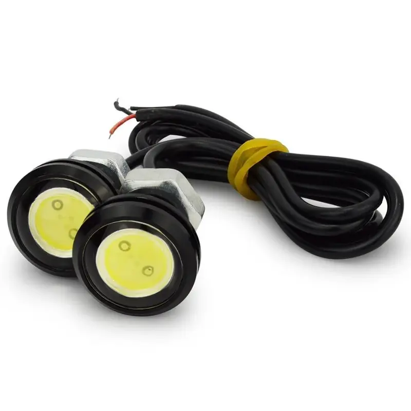 Lampu LED Eagle Eye Baut 23 mm eagle mata elang 12v variasi bulat kecil model untuk motor mobil  Kaca Cembung Kendaraan 1