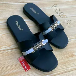 PROMO RAMADHAN SALE!! SANDAL FLAT-SLOP KEKINIAN//SANDAL TAPLEK GESPER 3CM KEKINIAN //SANDAL KULIT SINTETIS KEKINIAN //SANDAL Wanita terbaru