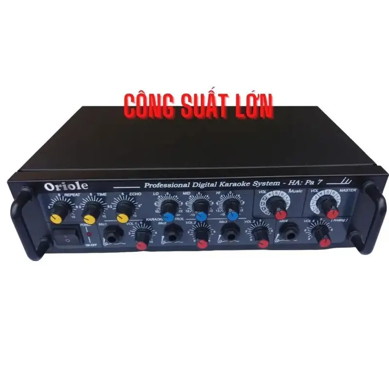 Amli mini công suất 250W  4 đường míc nguồn  điện 220v Nghe Nhạc Mixer 0